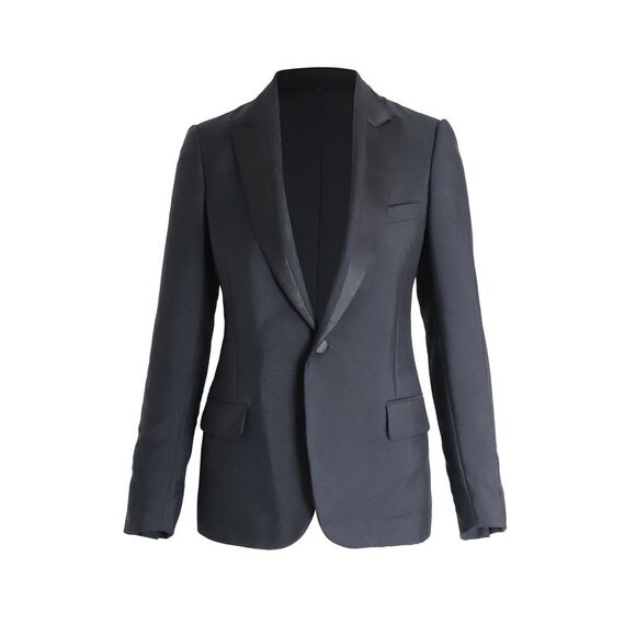 Dior Single-Breasted Blazer in Black Wool